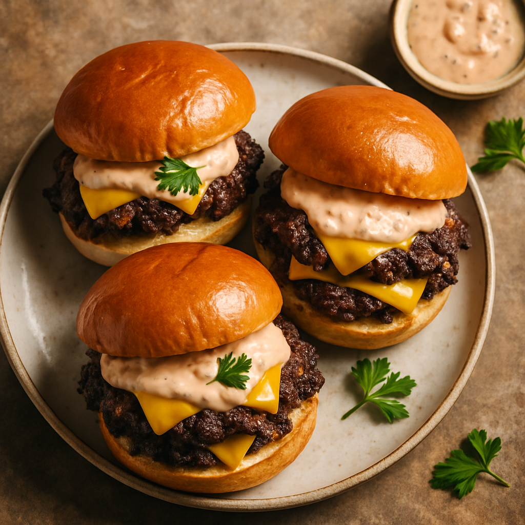Smash Burgers with Special Sauce